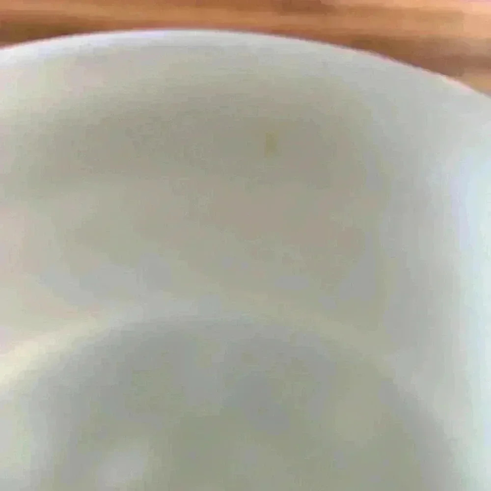 Vintage McKee Opal Milk Glass Pedestal Vase Pattern is Crosshatch & Dot Design - Picture 5 of 8